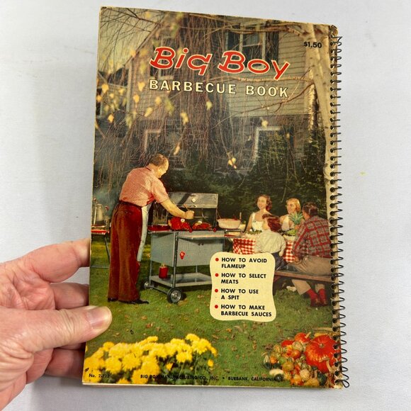 Vintage 60s Big Boy Americas Most Popular Barbeque Book Cookbook Recipes BBQ - Picture 2 of 10